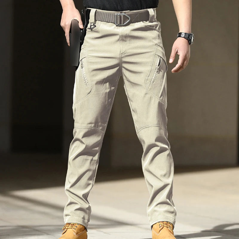 Men's Summer Thin Breathable Tactical Combat Camping Hiking Trekking Climbing Pants Quick Dry Outdoor Cycling Trousers UV Proof