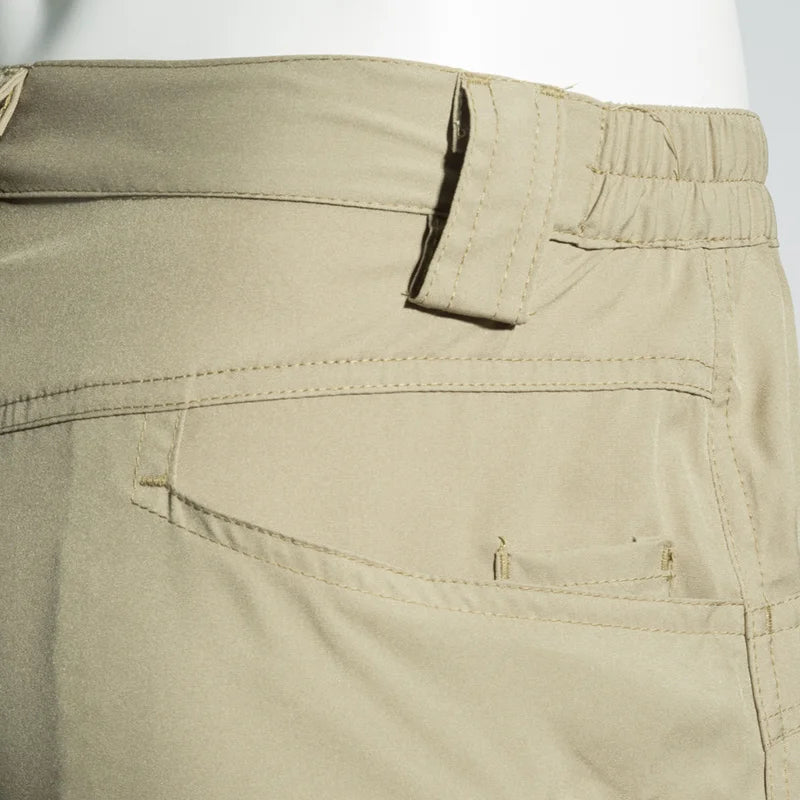 Men's Summer Softshell Elastic Short Pants Fitness Tactical Cargo Military Hiking Camping Climbing Casual Trousers Sportwear