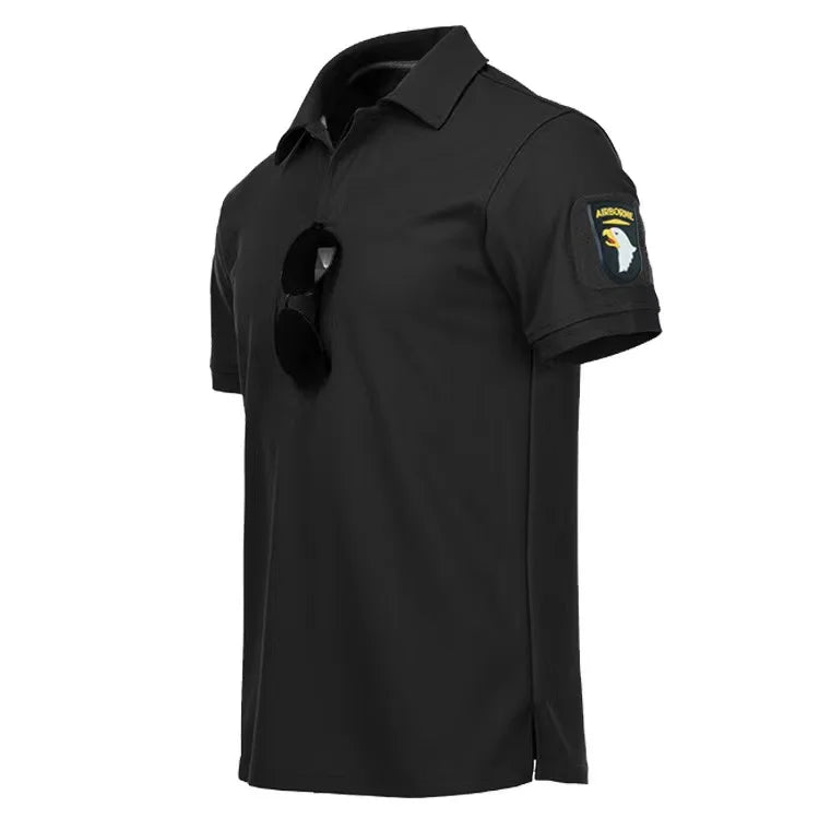 Men's Summer Camping Hiking Trekking Breathable Pullover Quick Dry Tactical Combat T-shirt Climbing Tees Casual Cargo Shirts
