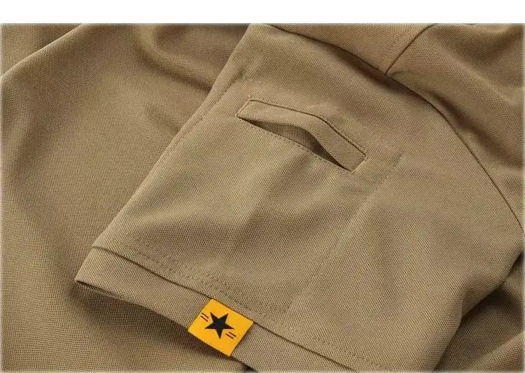 Mens Summer Breathable Cargo Quick Dry Tactical T-Shirt Hiking Camping Casual Running Climbing Pullerovers Military Tops