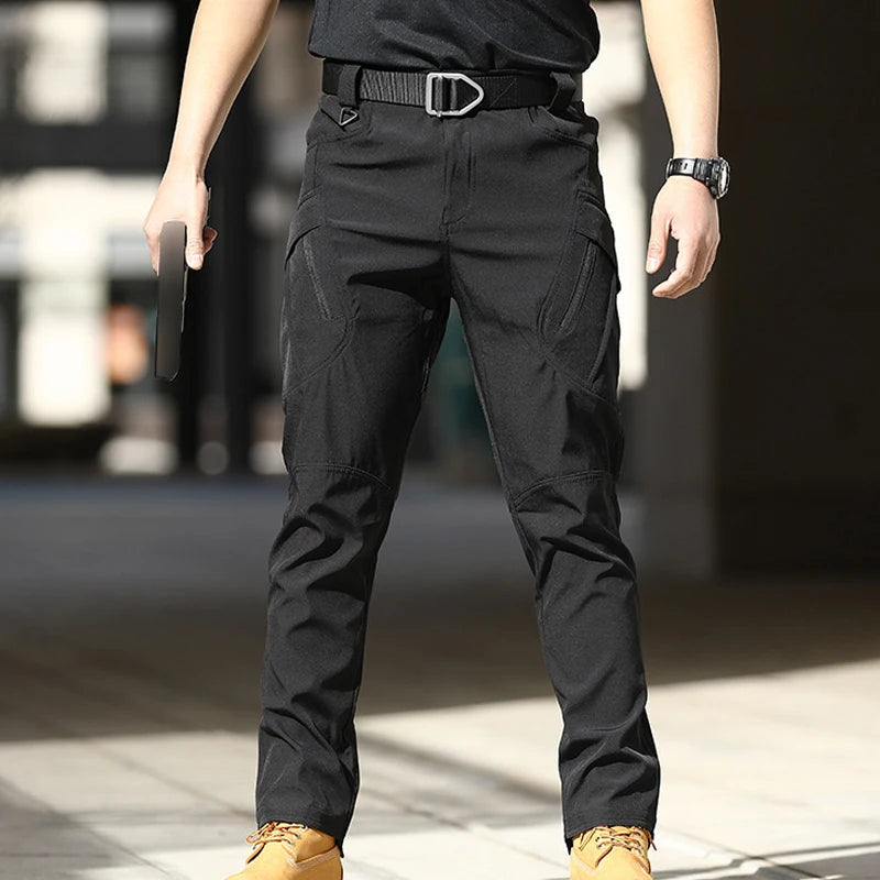 Men's Summer Thin Breathable Tactical Combat Camping Hiking Trekking Climbing Pants Quick Dry Outdoor Cycling Trousers UV Proof