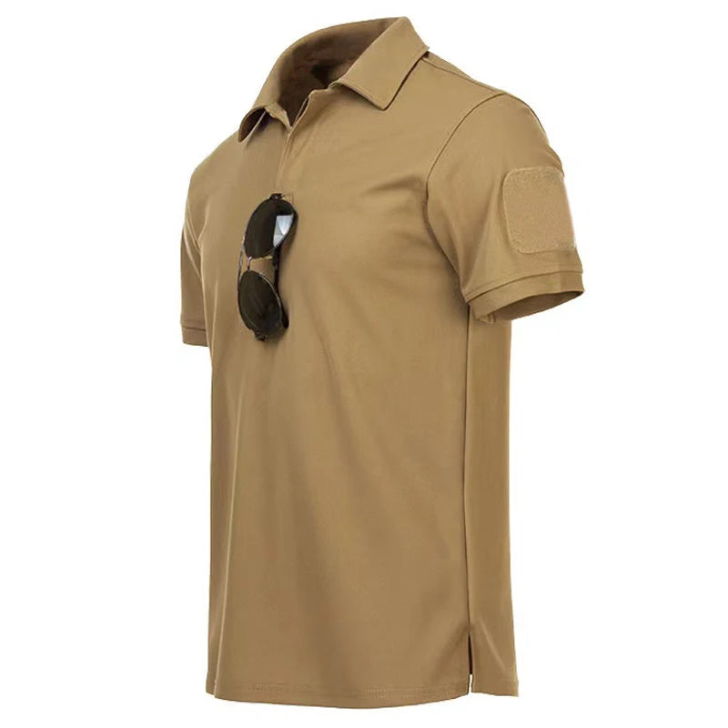 Men's Summer Quick Dry T-shirt Camping Hiking Trekking Fishing Breathable Pullover Climbing Tees Casual Cargo Trainning Shirts