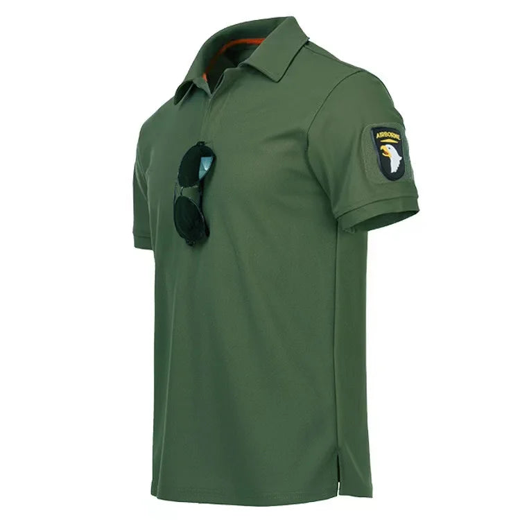 Men's Summer Camping Hiking Trekking Breathable Pullover Quick Dry Tactical Combat T-shirt Climbing Tees Casual Cargo Shirts