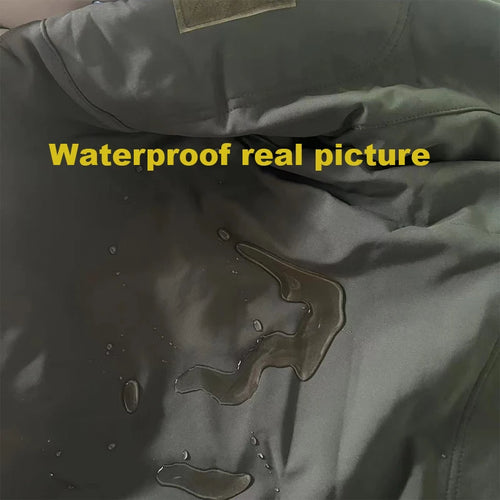 Men Military Tactical Winter Autumn Warm Sharkskin Fleece Hood Cargo Jackets Camping Hiking Climbing Hunting Outdoor Waterproof