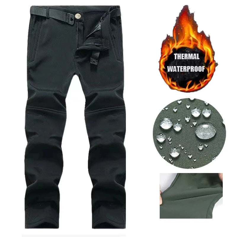 Men Military Tactical Winter Autumn Warm Sharkskin Fleece Hood Cargo Jackets Camping Hiking Climbing Hunting Outdoor Waterproof