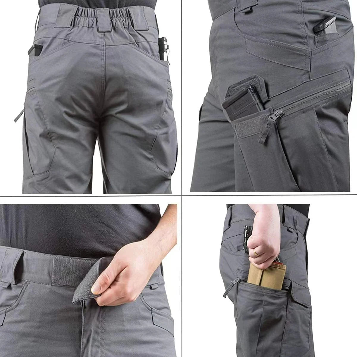 Men's Summer Thin Breathable Tactical Combat Camping Hiking Trekking Climbing Pants Quick Dry Outdoor Cycling Trousers UV Proof