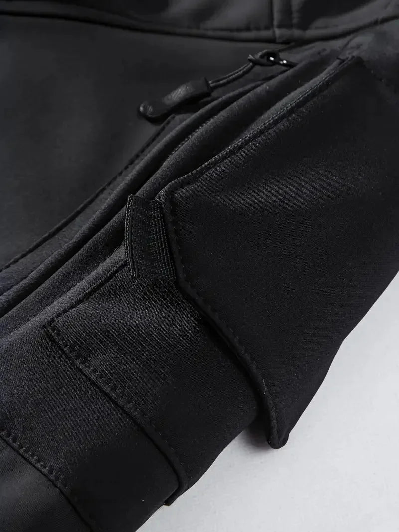 Tactical Waterproof Men SoftShell Fleece Jackets Autumn Winter Cargo Combat Windbreak Warm Multi Pocket Outdoors Camping Hiking