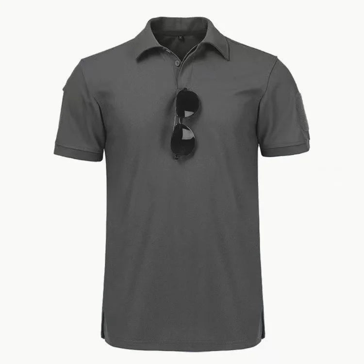 Men's Summer Camping Hiking Trekking Breathable Pullover Quick Dry Tactical Combat T-shirt Climbing Tees Casual Cargo Shirts