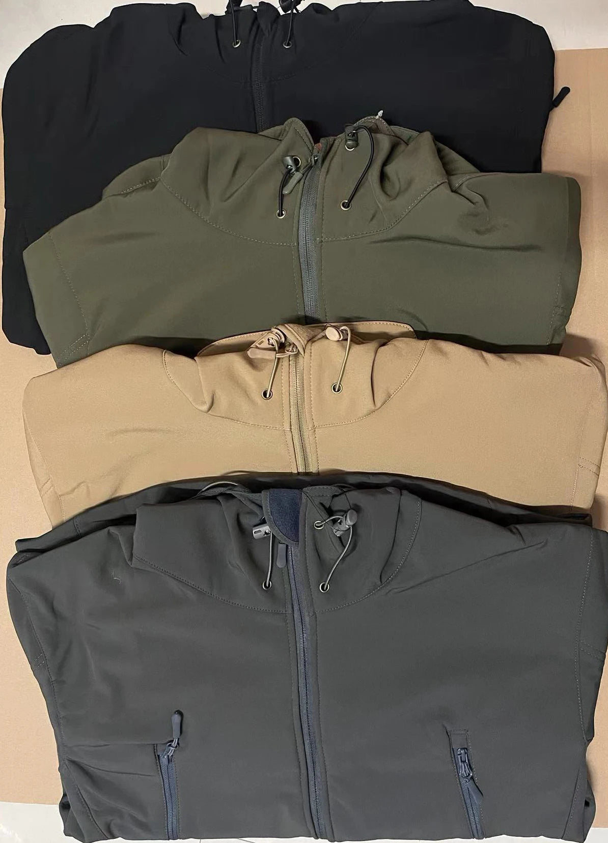 Men Military Tactical Winter Autumn Warm Sharkskin Fleece Hood Cargo Jackets Camping Hiking Climbing Hunting Outdoor Waterproof