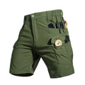 Men's Summer Softshell Elastic Short Pants Fitness Tactical Cargo Military Hiking Camping Climbing Casual Trousers Sportwear