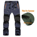 Men's Summer Plus SizeSoftshell Elastic Camping Hiking Trekking Fishing Hunting Pants Outdoor Cycling Tactical Cargo Trousers