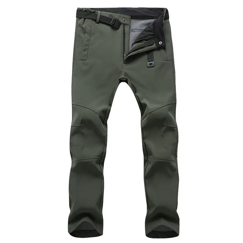 Tactical Waterproof Men SoftShell Fleece Jackets Autumn Winter Cargo Combat Windbreak Warm Multi Pocket Outdoors Camping Hiking